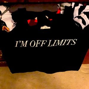 FOREVER 21 OFF LIMITS CROP TOP